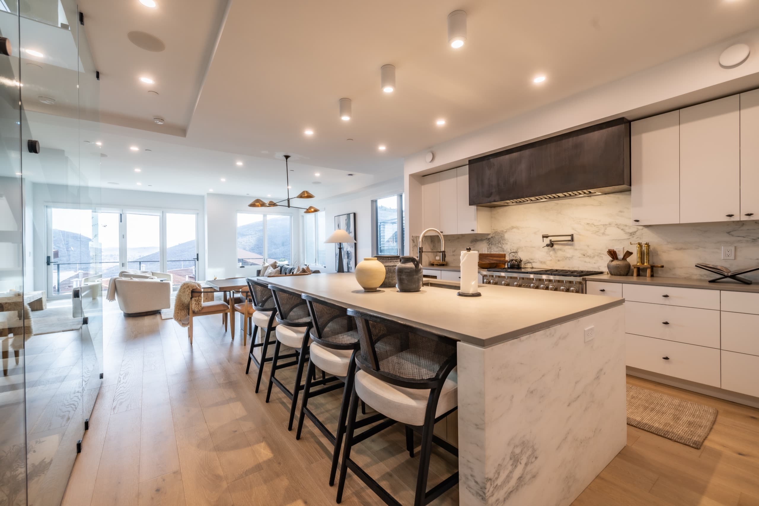 Luxury Park City home interior prepared for a guest stay