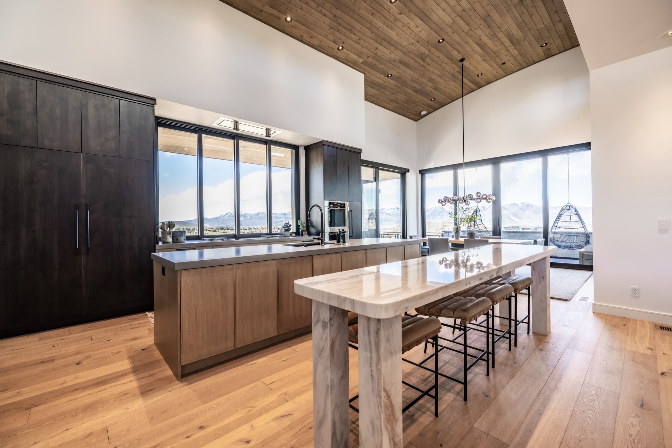 Gourmet kitchen in a luxury Park City home