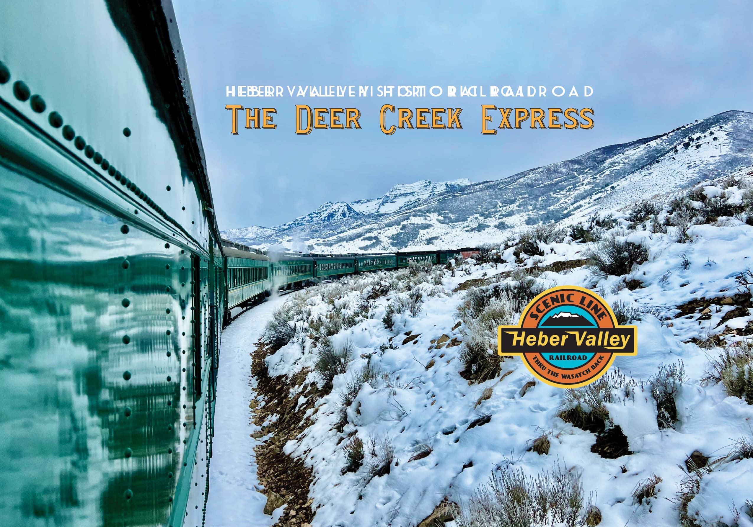 Vintage train through Heber Valley
