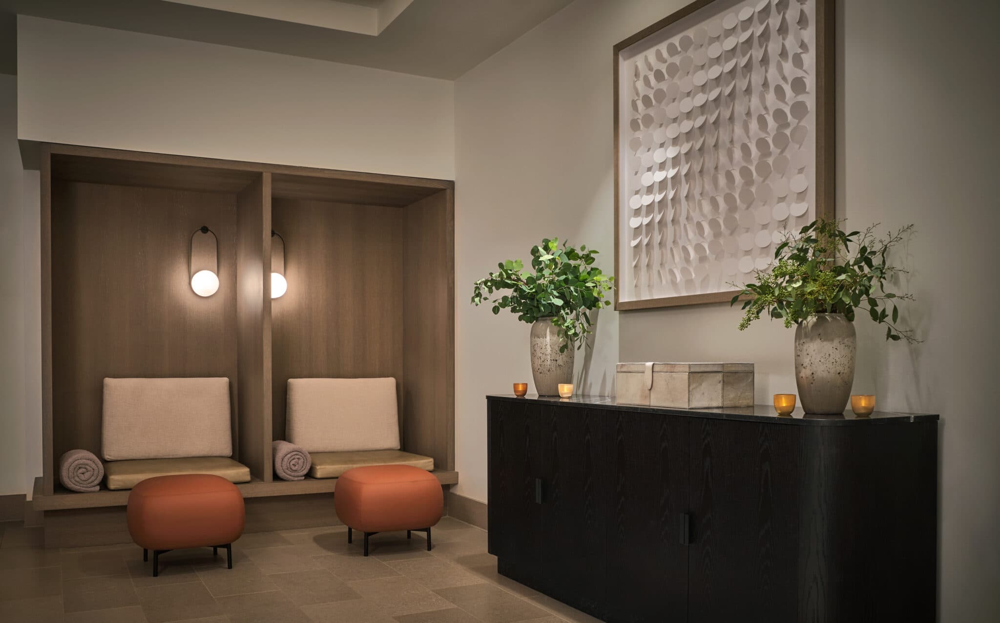 Relaxation lounge at The Spa at Pendry Park City