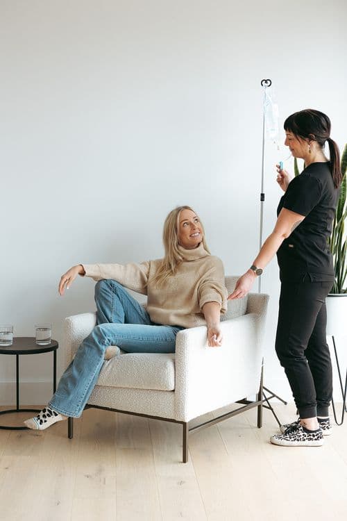 IV therapy wellness session